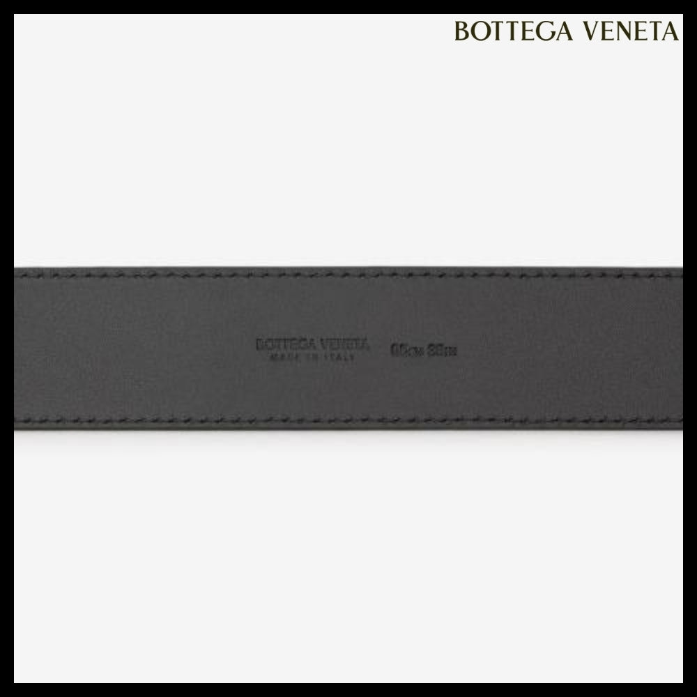 【BOTTEGA VENETA】Intrecciato Belt Black