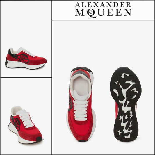 【Alexander Mcqueen】Sprint Runner Lust Red