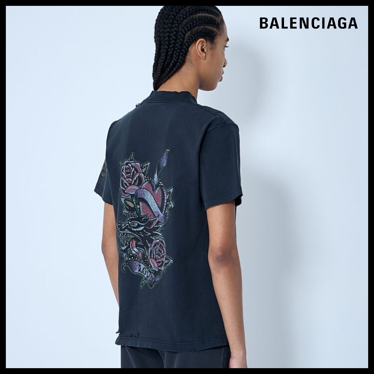 ★Balenciaga アウトレット セール★ Tacky Tattoo T-Shirt