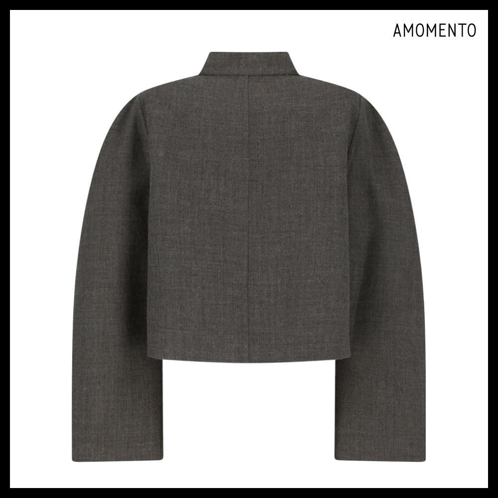 【AMOMENTO】Handmade Raglan Crop Jacket