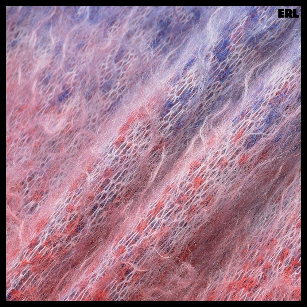【ERL】Gradient Mohair Blend Knit Red