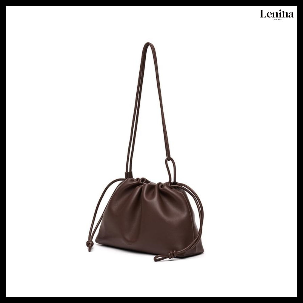 【LENINA】Floria Shoulder Cross Bag Mocha