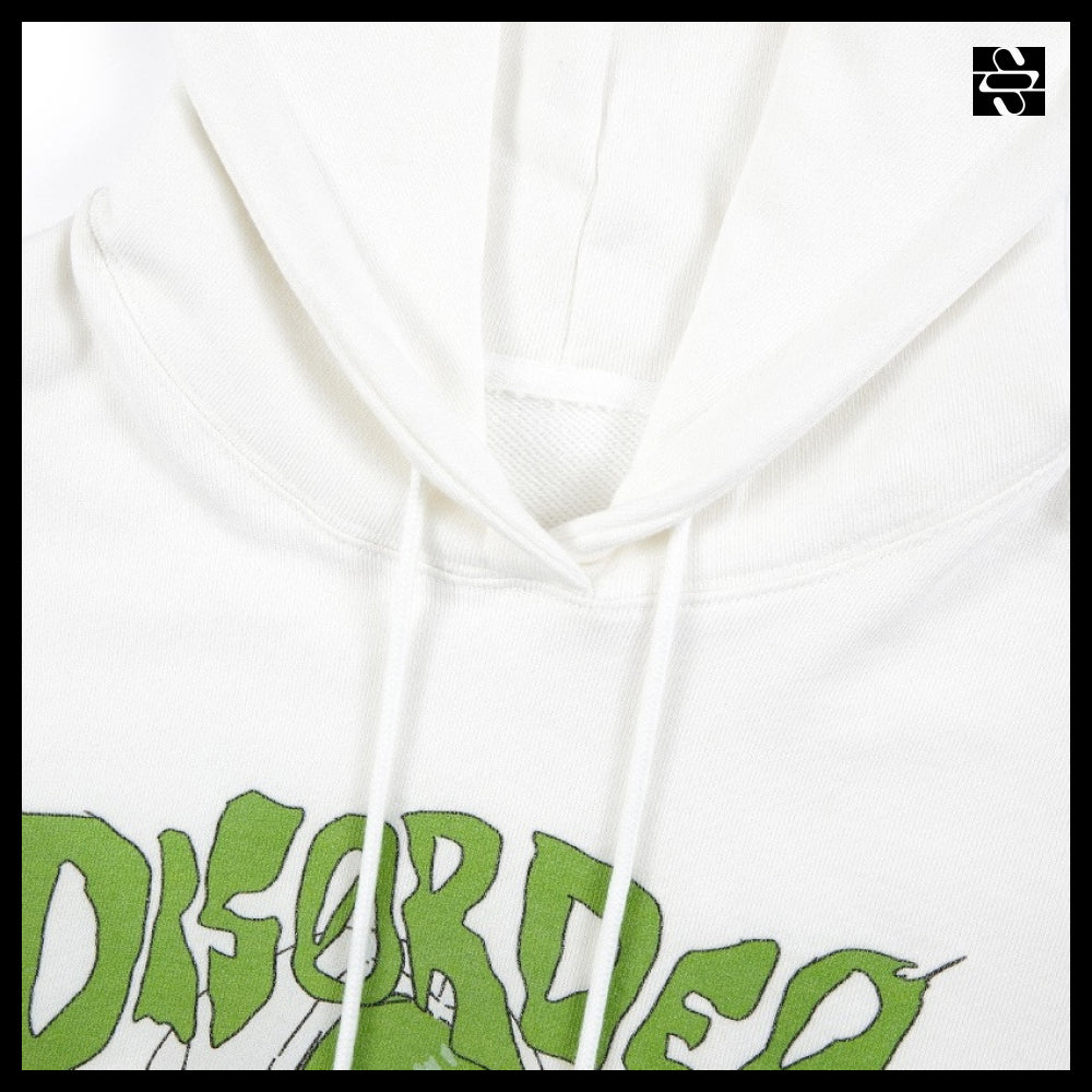 【SUNDAYOFFCLUB】I Love Techno Hoodie Off White