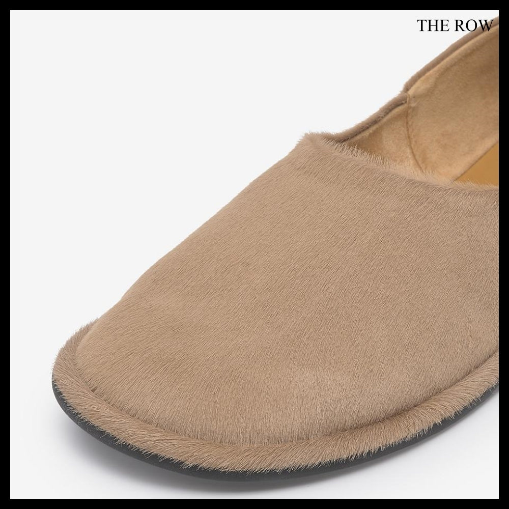 【The Row】Canal Slip ons Beige