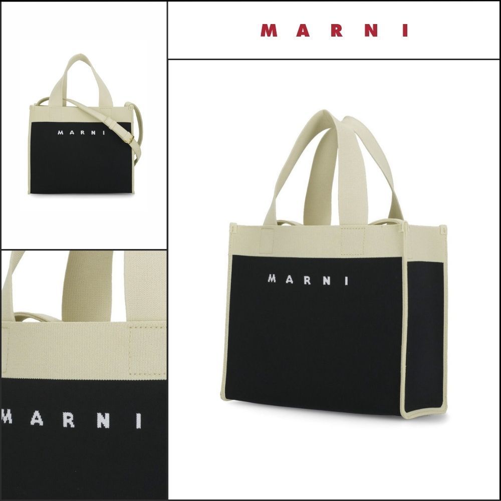 【MARNI】25SS Jacquard Small Tote Bag