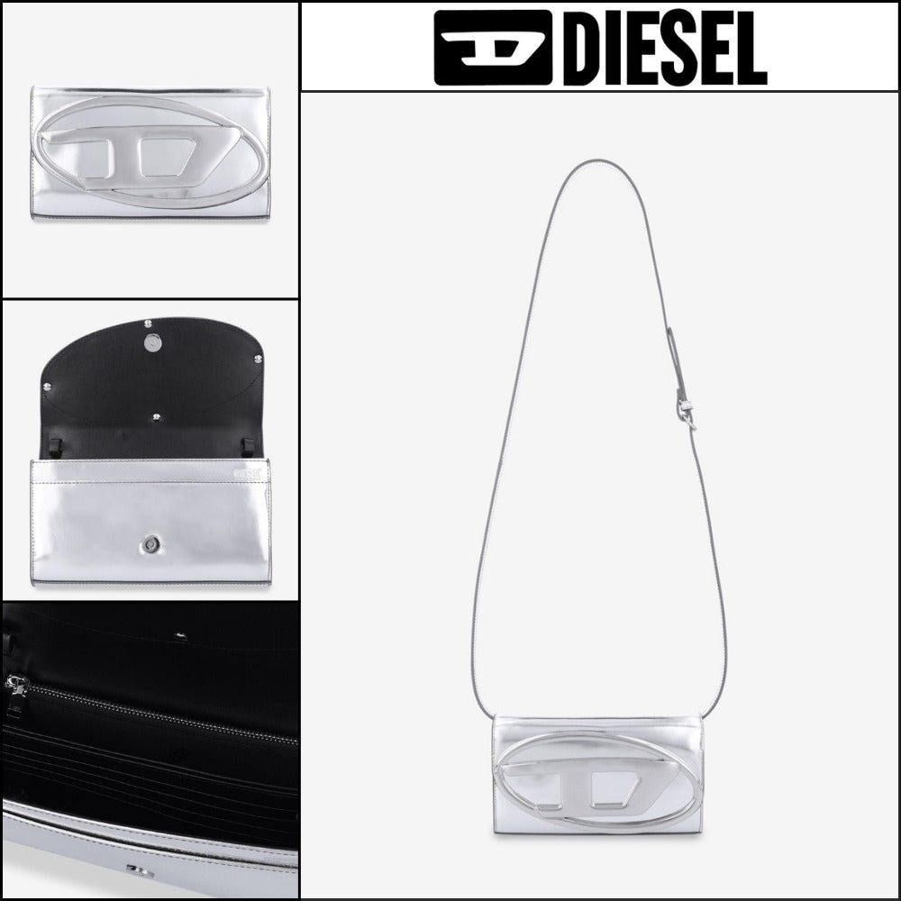 【DIESEL】1DR Strap Wallet - Silver