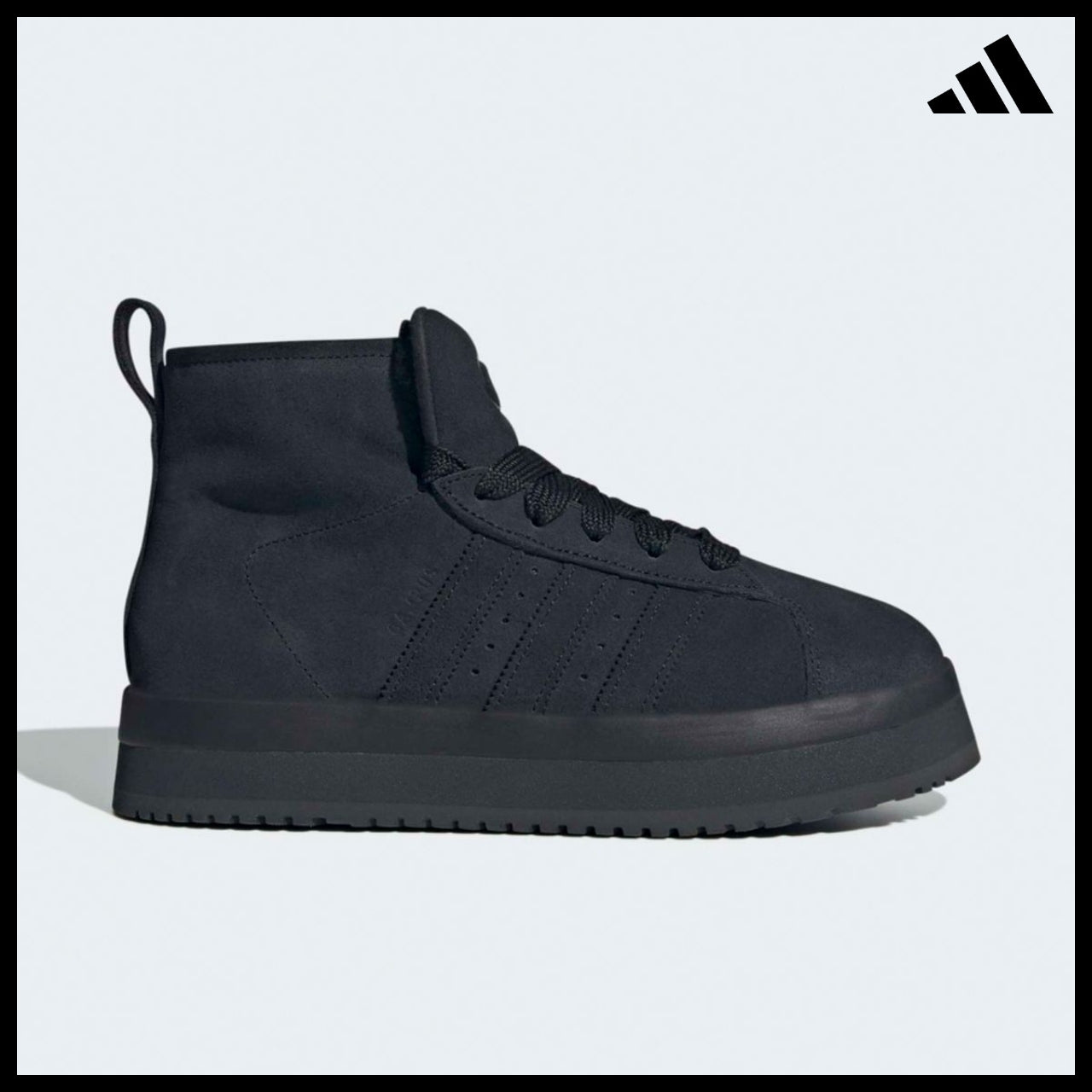 【ADIDAS】Campus Winter Mid Black Sneakers Mid Cut Trainers