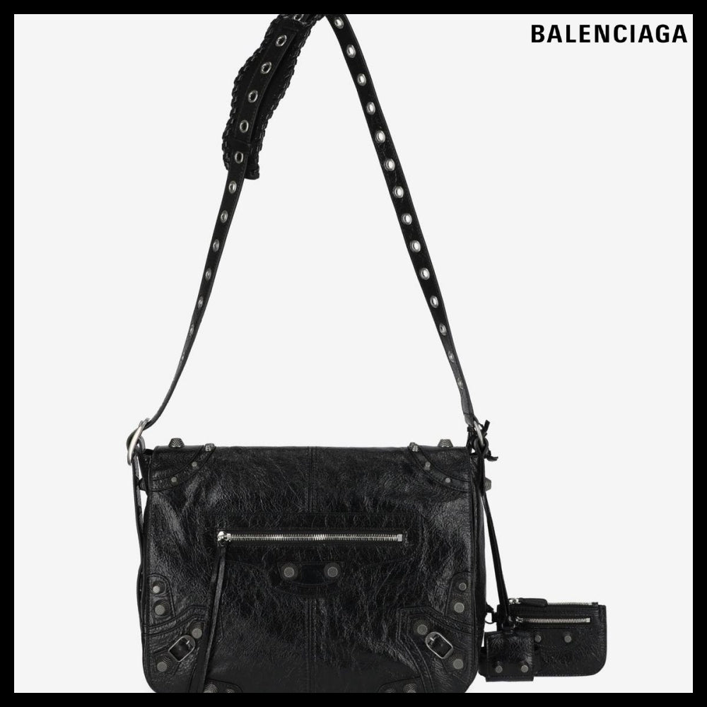 【BALENCIAGA】Le Cagole Medium Messenger Crossbody Bag Black