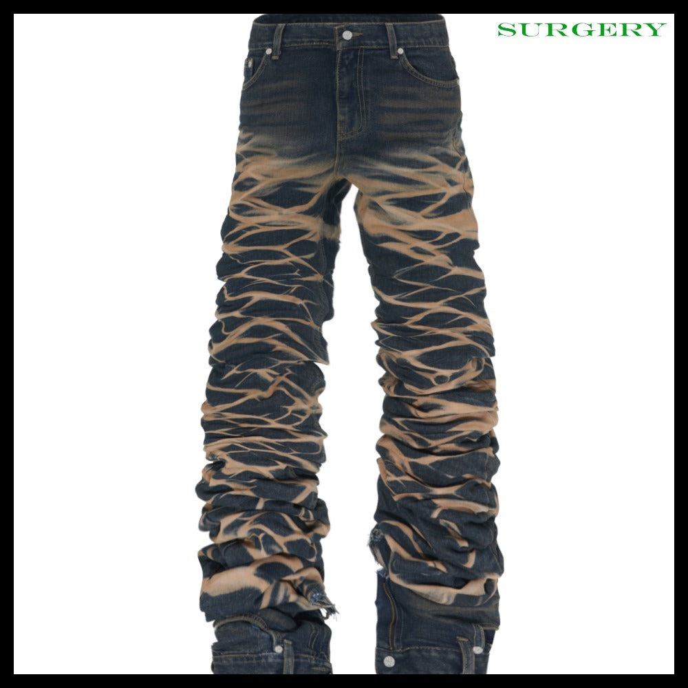 【SURGERY】Yoonseul Long Length Double Jeans Vintage Blue