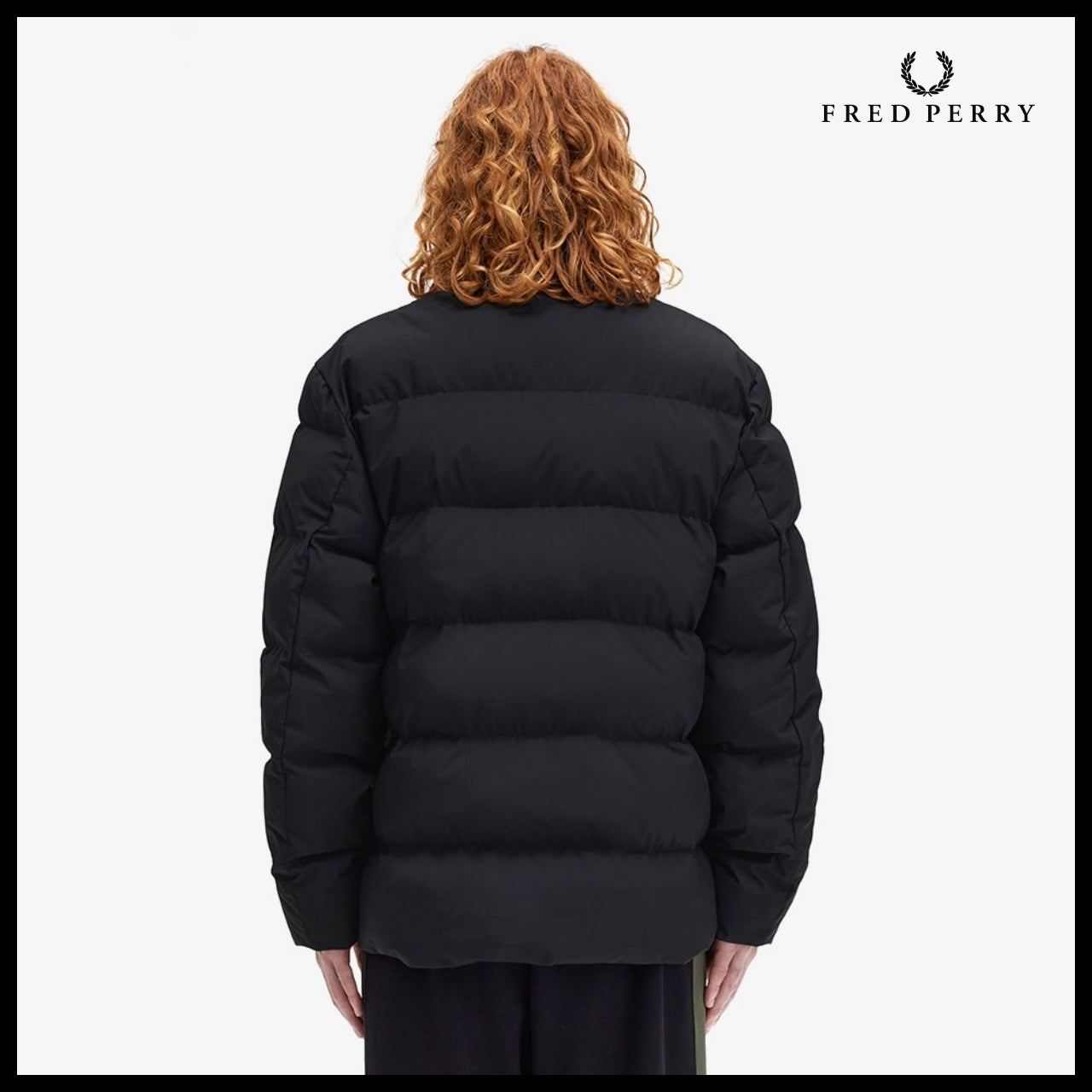 【FRED PERRY】Padded Pocket Detail Jacket Black