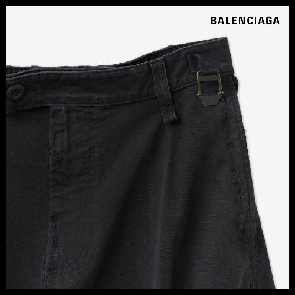 【BALENCIAGA】Minimal Cargo Pants Black