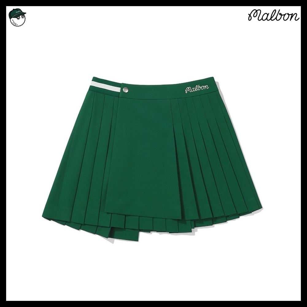 【Malbon Golf】Unbalanced Wrap Skirt WOMAN 3 Colors