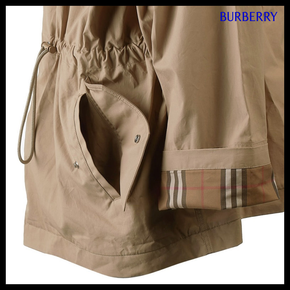 【Burberry】Women’s Birley Drawstring Hooded Jacket