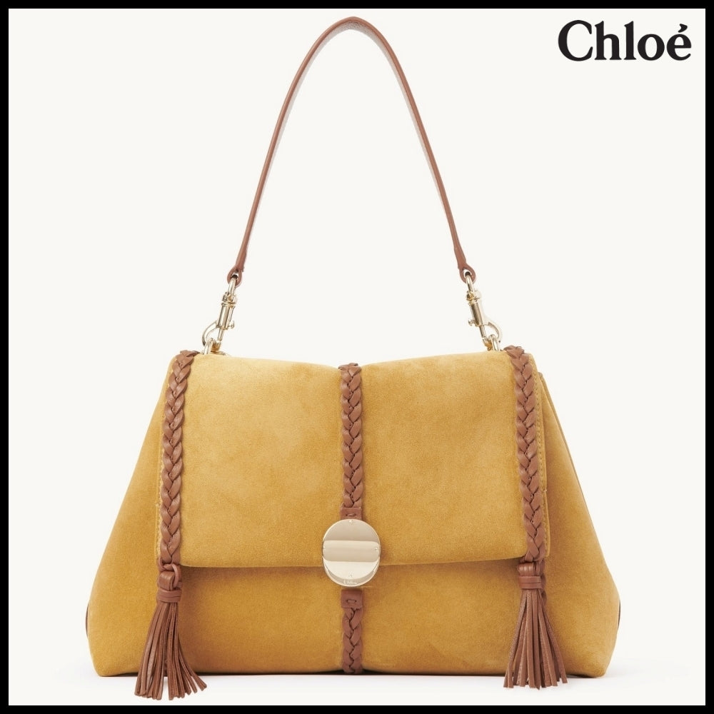 【Chloe】Penelope Medium Soft Bag Safari Gold