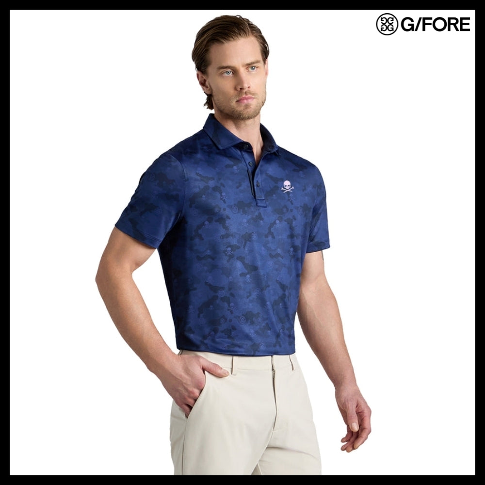 ◆G/FORE◆Icon Camo Tech Jersey Polo