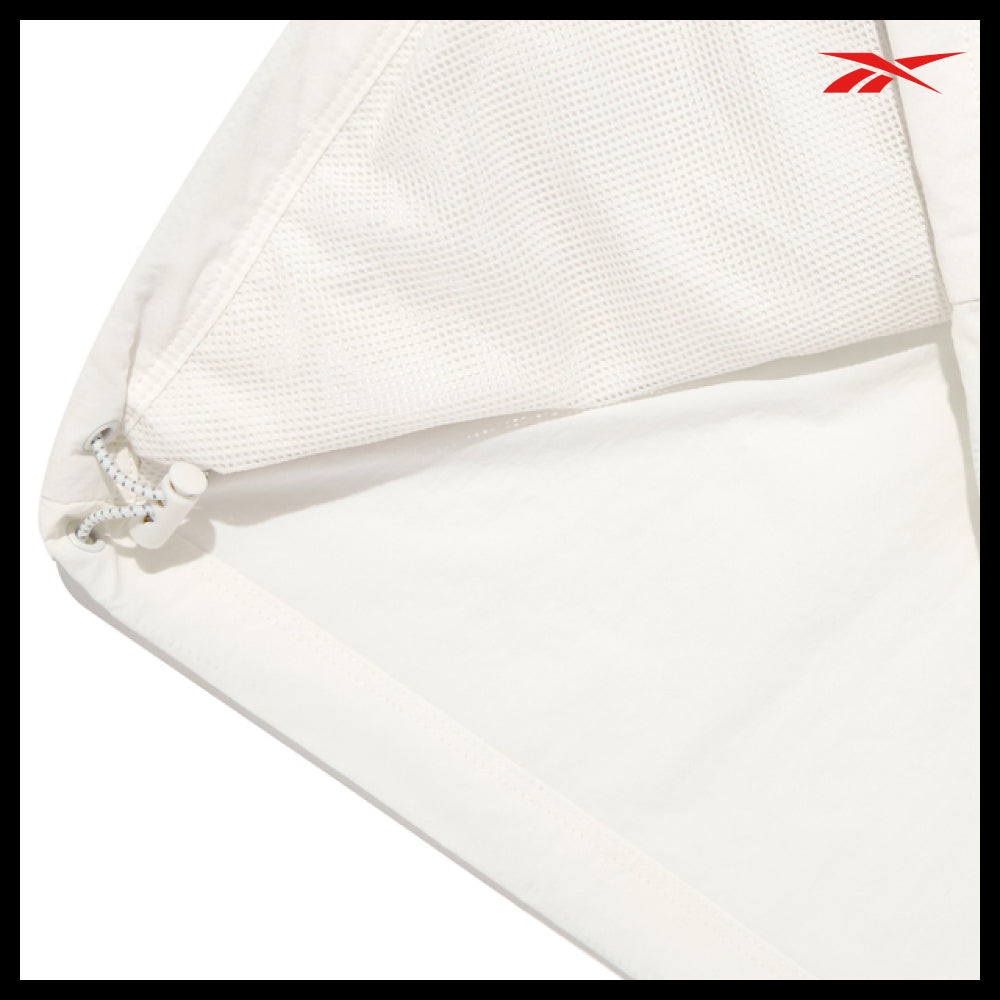 【REEBOK】Vector Flash Crop Windbreaker W Off White