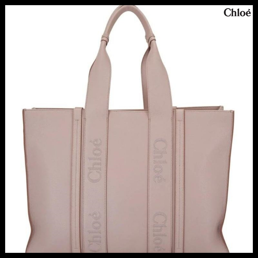 【Chloe】Woody Large Tote Bag Wild Grey