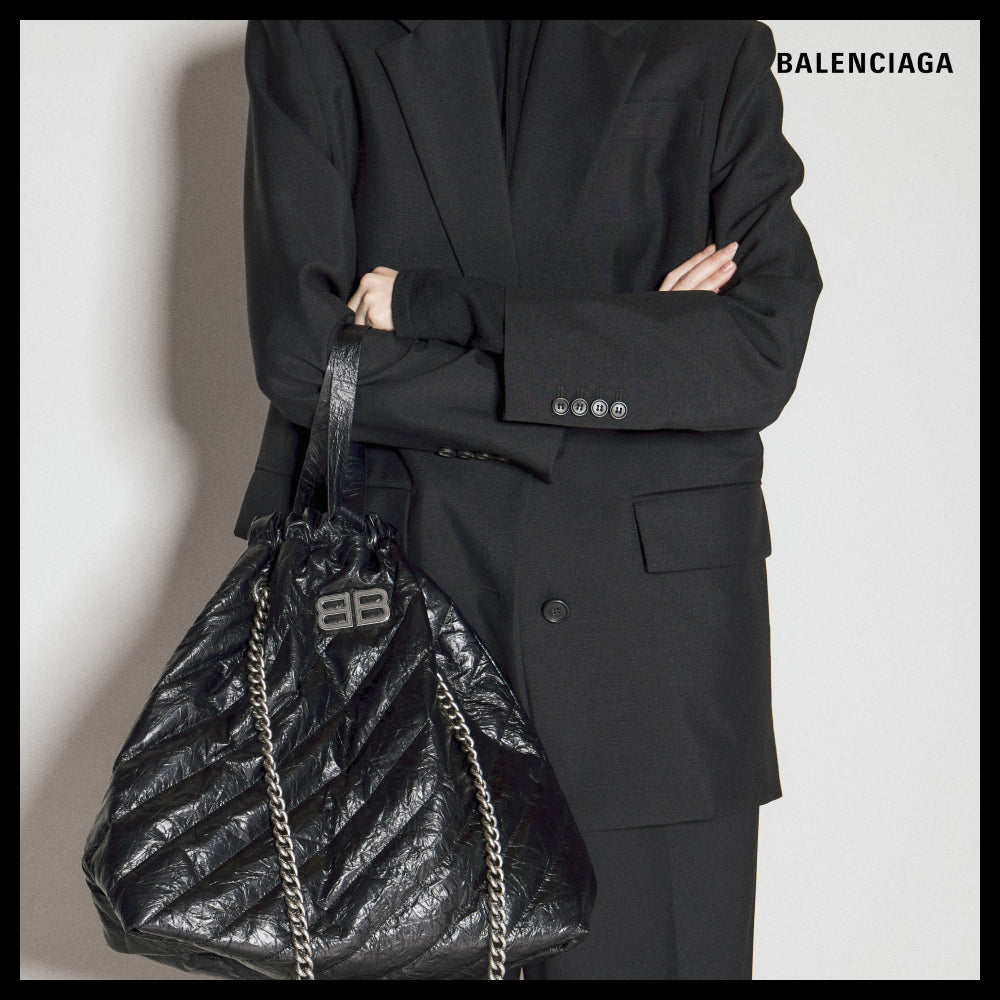 【BALENCIAGA】Crush Medium Tote Bag Quilted
