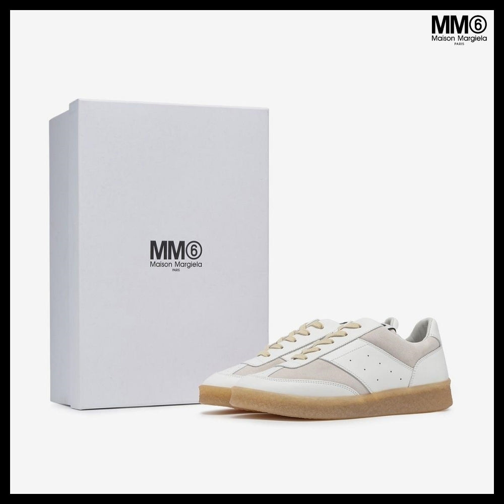 【MM6 Maison Margiela】6 Court Sneakers White