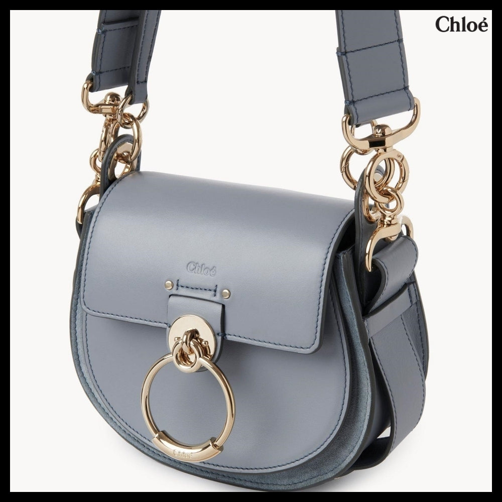 【Chloe】Small Tess Bag Storm Blue