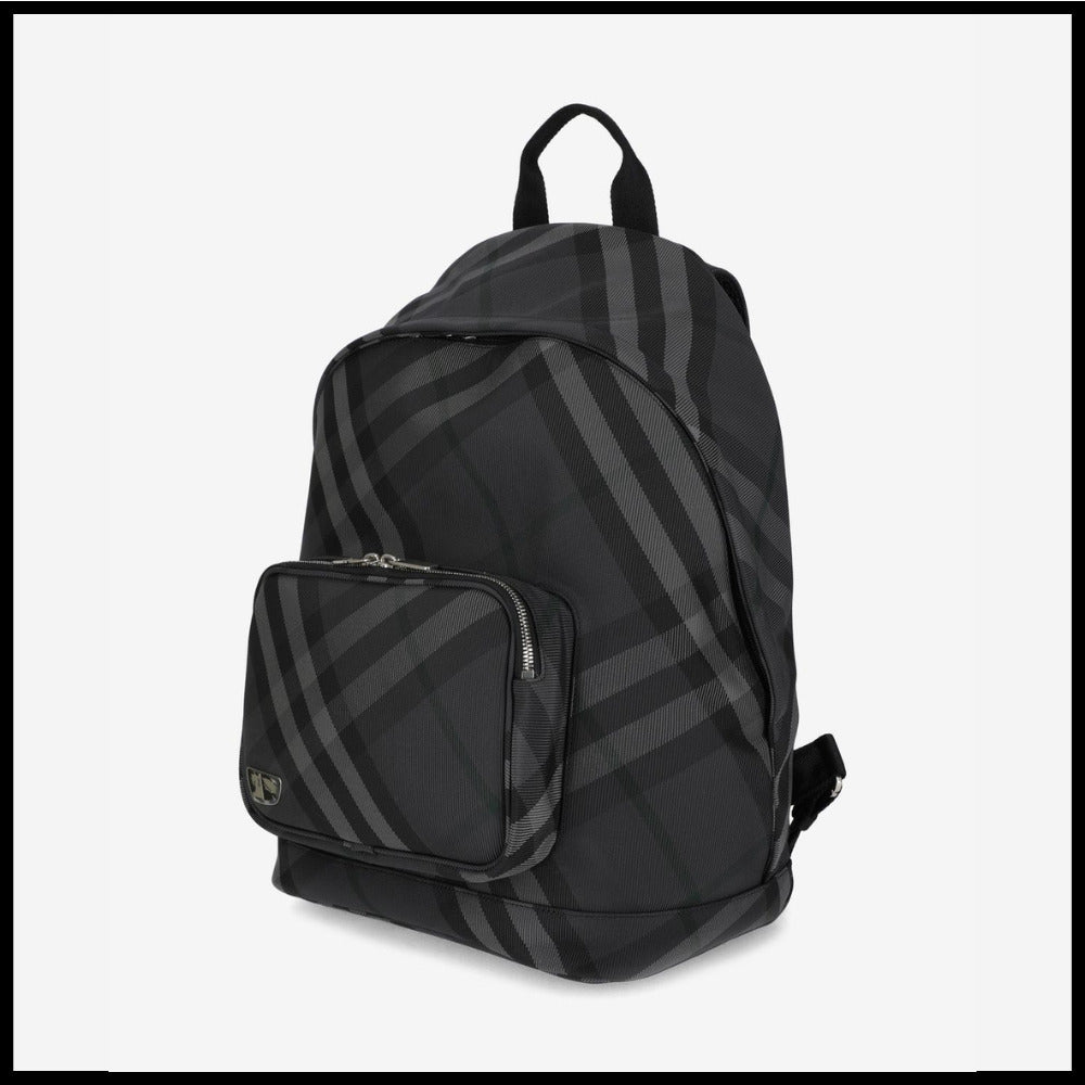 ◆BURBERRY◆ チェック バックパック Backpack Charcoal 大容量
