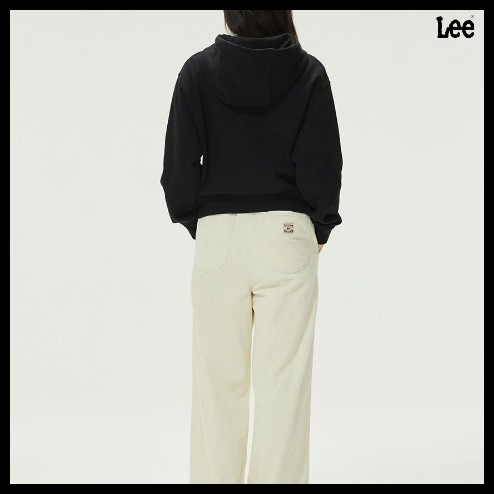 【LEE】アウトレットビッグツイッチロゴフードTシャツブラック