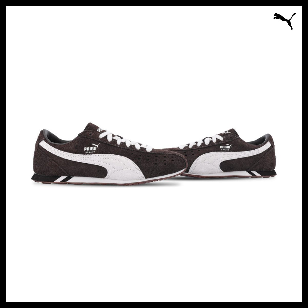 【PUMA】Sprint Hairy Suede Chocolate Forest Sneakers