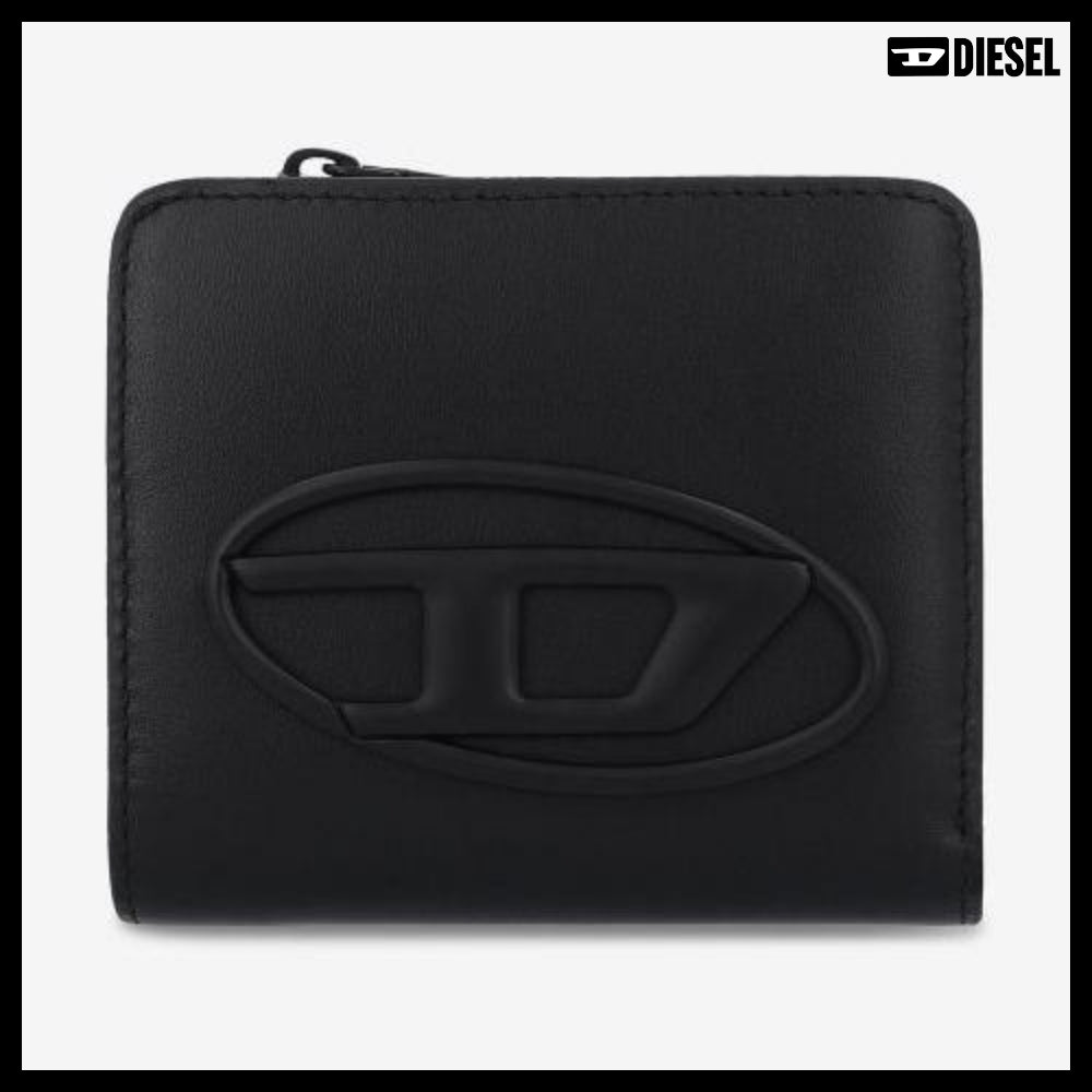 【DIESEL】Holi-D Bi-Fold Wallet - Black