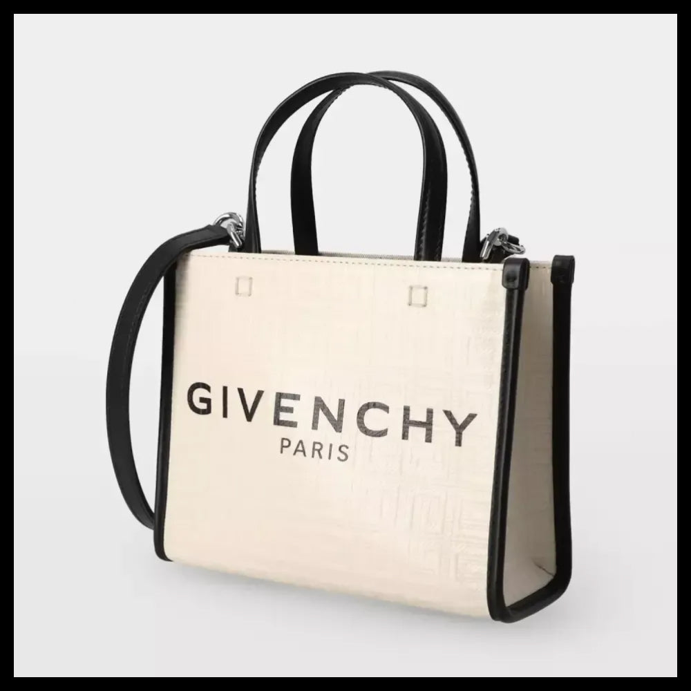 【Givenchy】Mini Canvas Tote Logo Casual