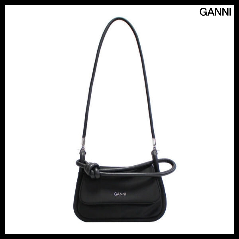 【Ganni】Knot Flapover Tote Bag