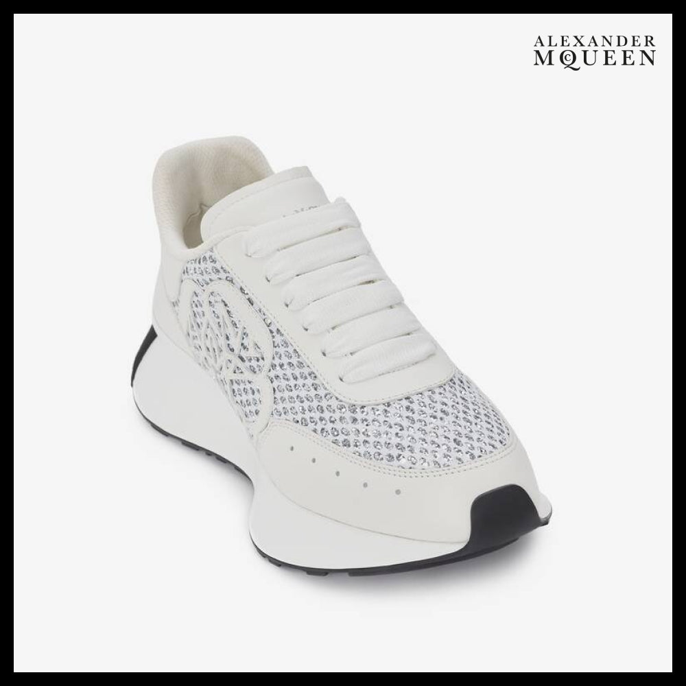 【Alexander Mcqueen】Women’s Sprint Runner White Silver