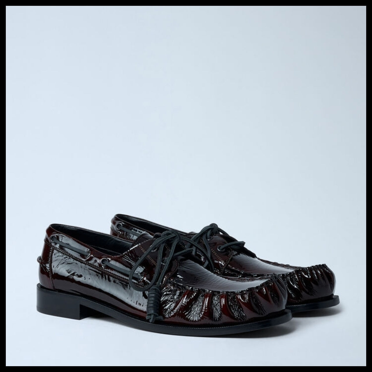 【DRIES VAN NOTEN】Patent Lace-up Shoes