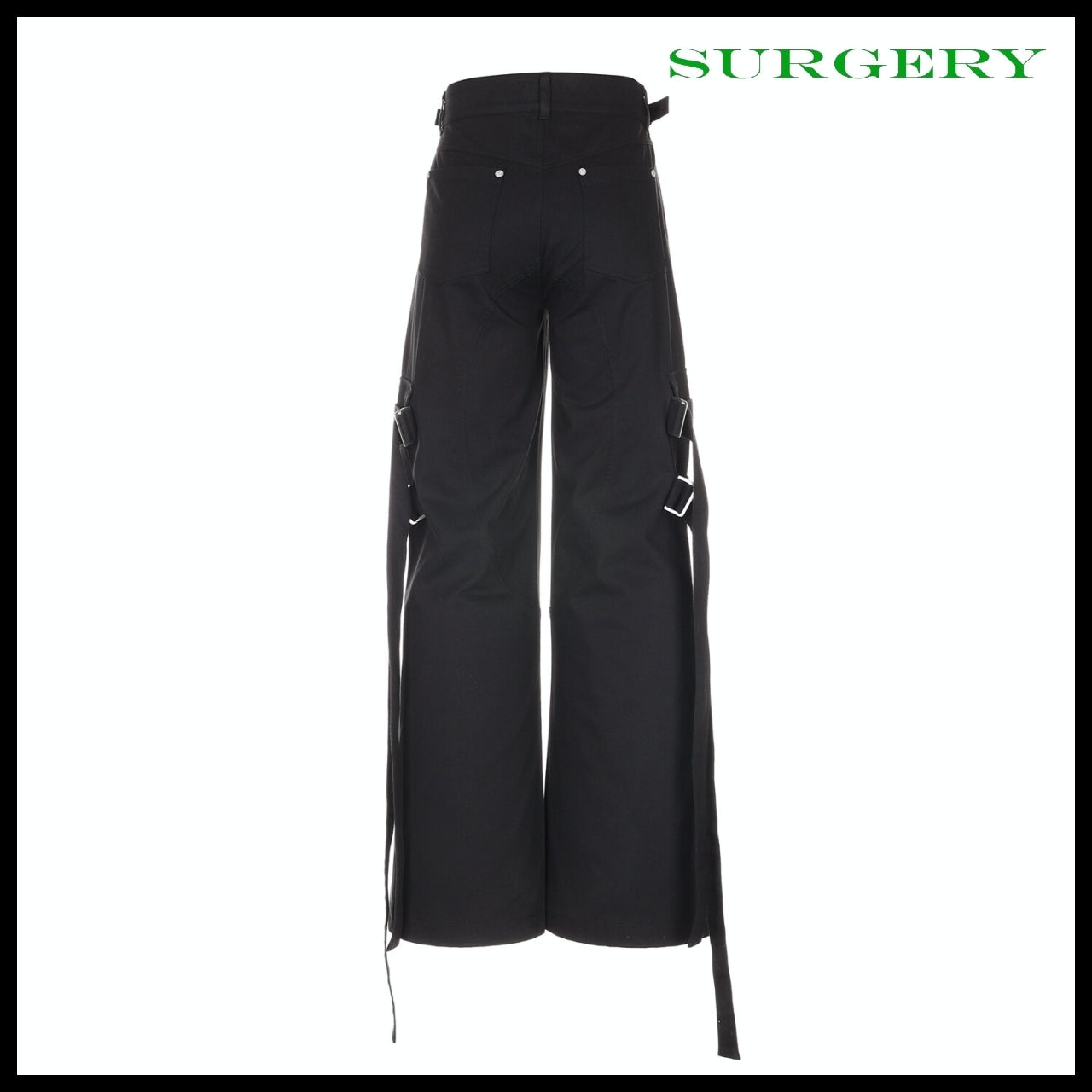 【SURGERY】Bondage Cargo Pants Black