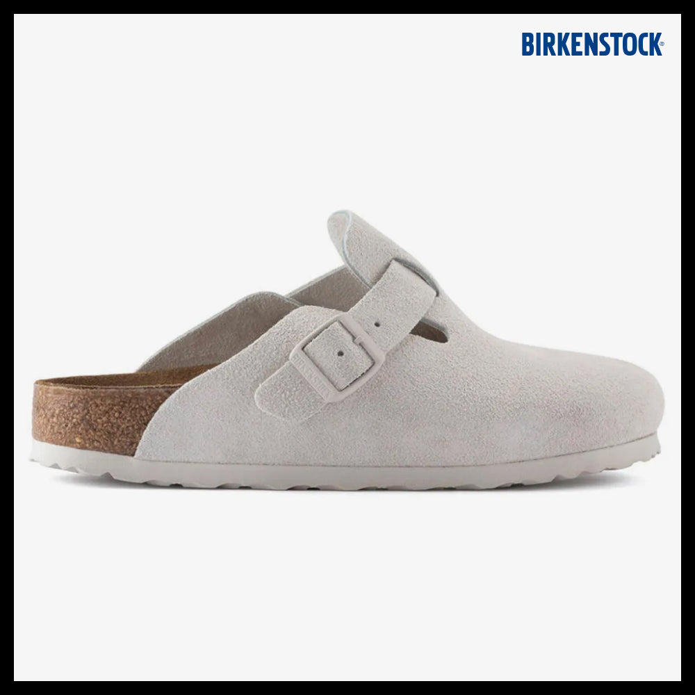 【BIRKENSTOCK】BOSTON SUEDE LEATHER ANTIC WHITE REGULAR