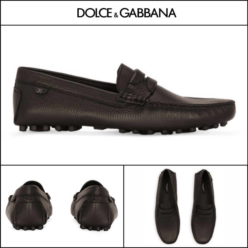 【Dolce & Gabbana】LEATHER SHOES BLACK
