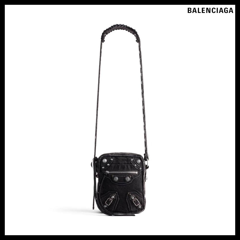 【BALENCIAGA】LE CAGOLE CROSSBODY BAG DENIM