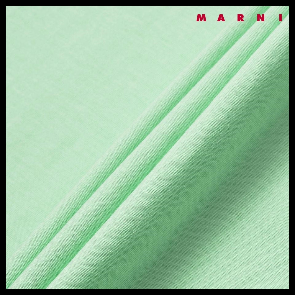 【MARNI】LOGO SHORT SLEEVE T SHIRT SPRING GREEN