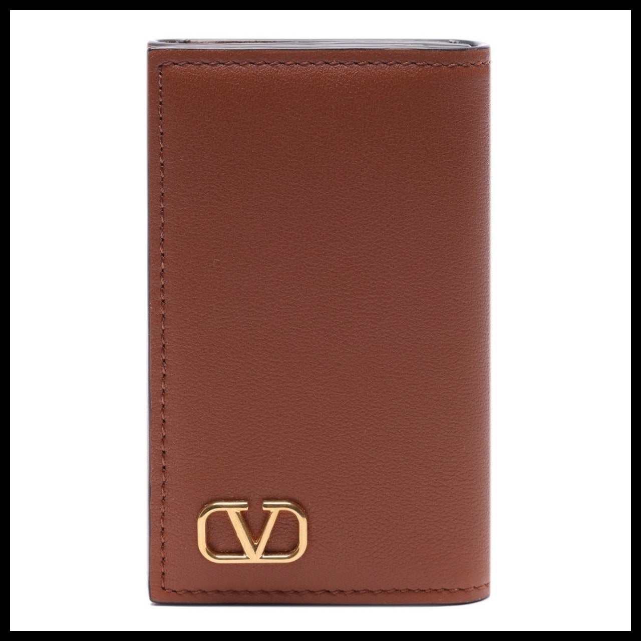 【Valentino】Men's VLogo Signature Key Wallet Logo Leather