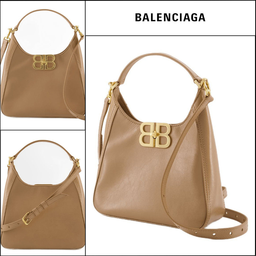 【BALENCIAGA】BB Soft Small Hobo Bag Latte