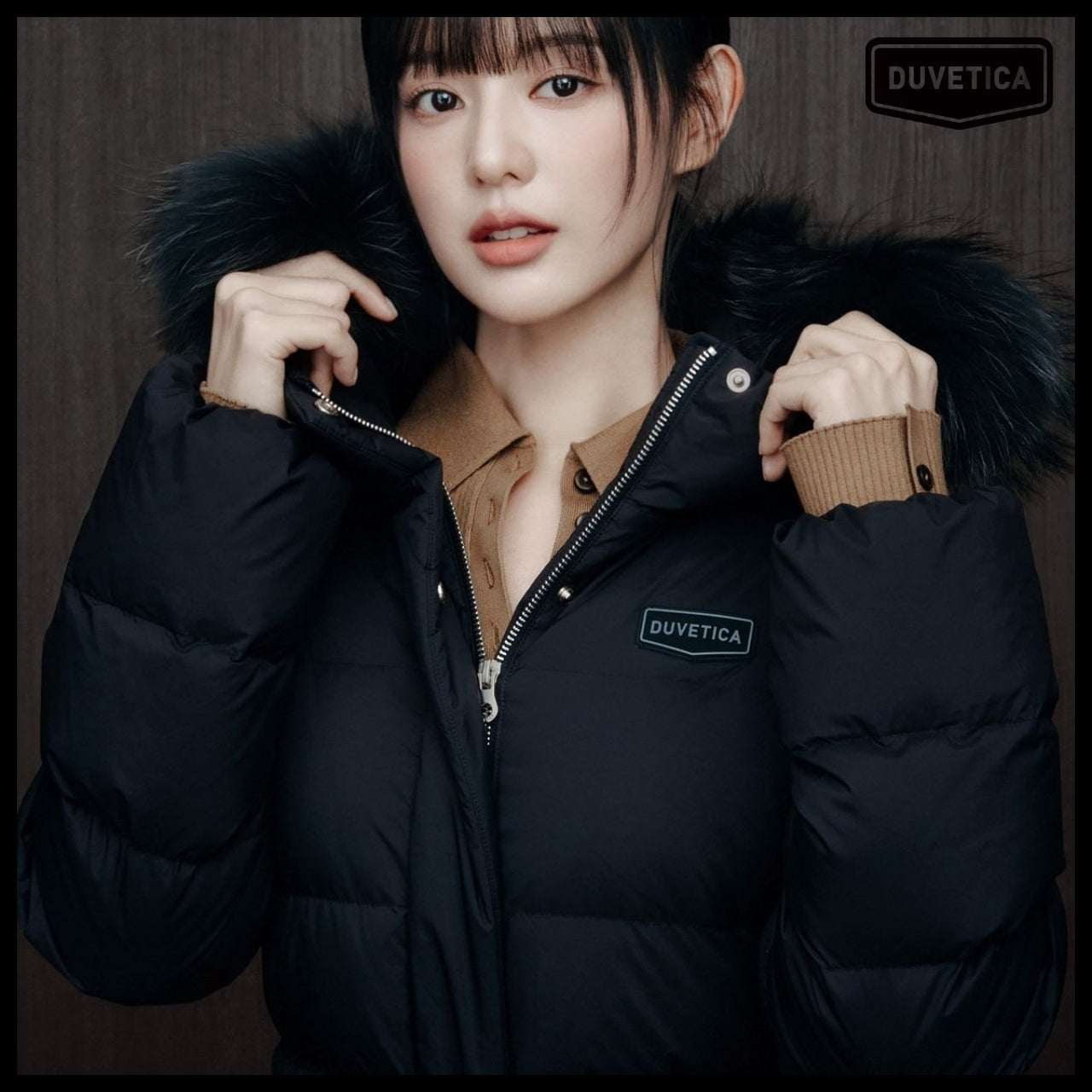 【DUVETICA】Maratea - Black Womens Down Jacket