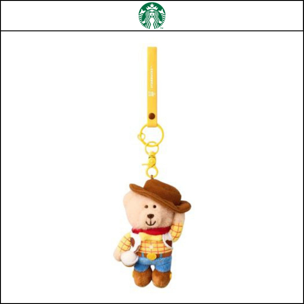 【Starbucks x Toy Story 5】MD Woody Bearista Keychain Yellow