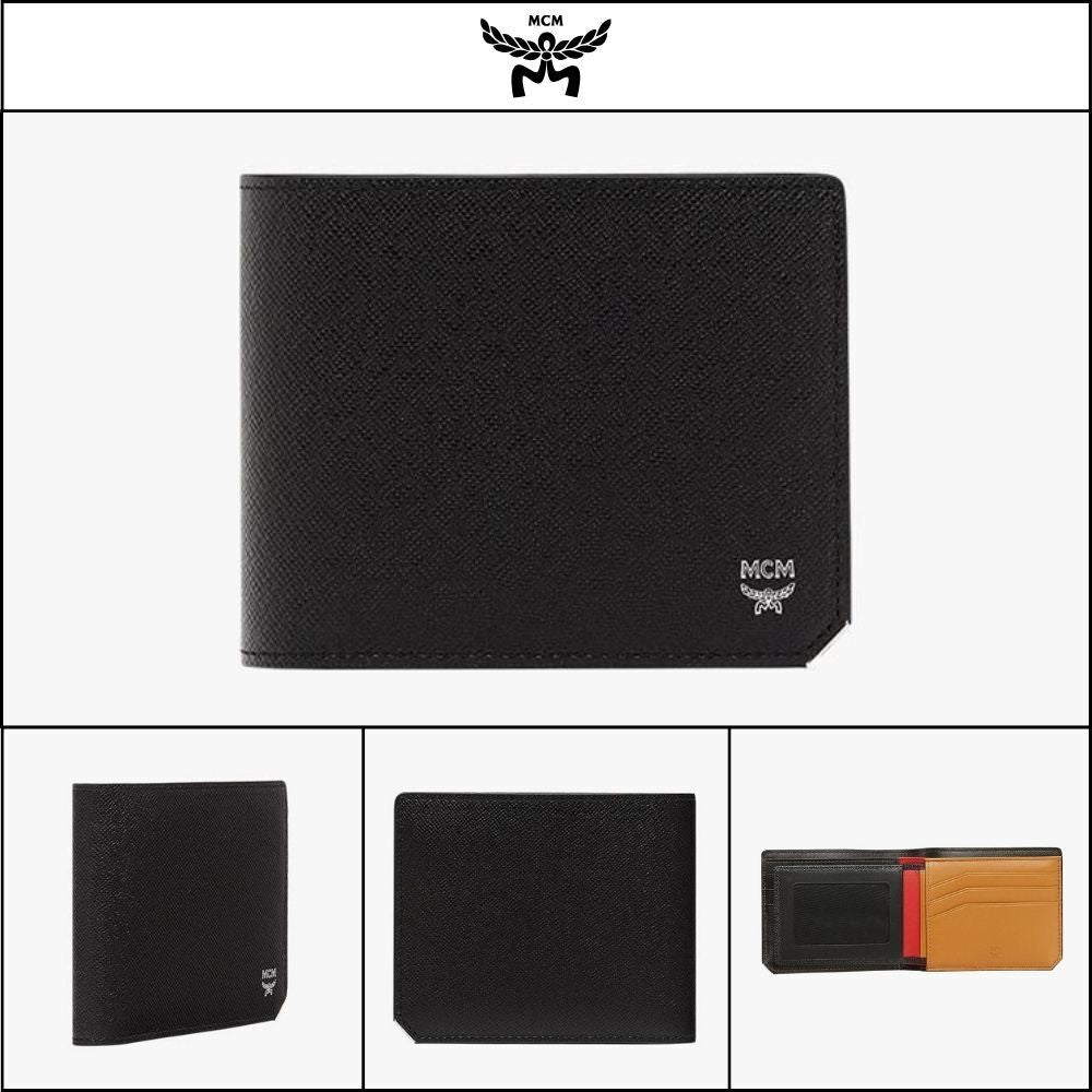 【MCM】New brick embossed leather card case wallet