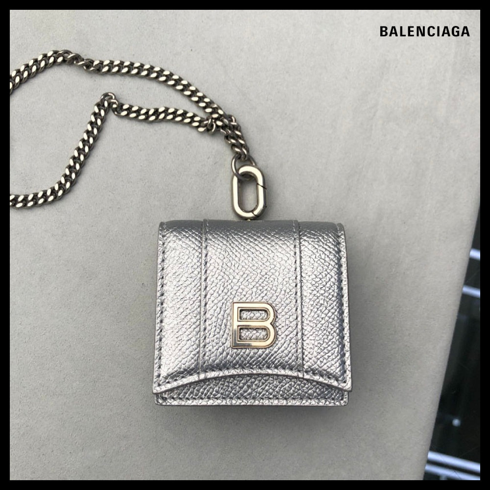 【BALENCIAGA】Hourglass AirPods Holder Metallized