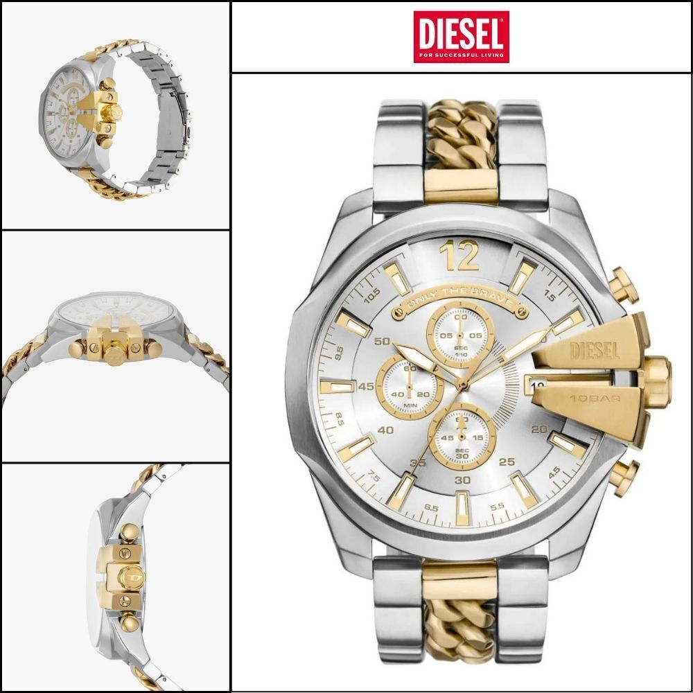 【DIESEL】Mega Chief Chronograph Men’s Metal Watch