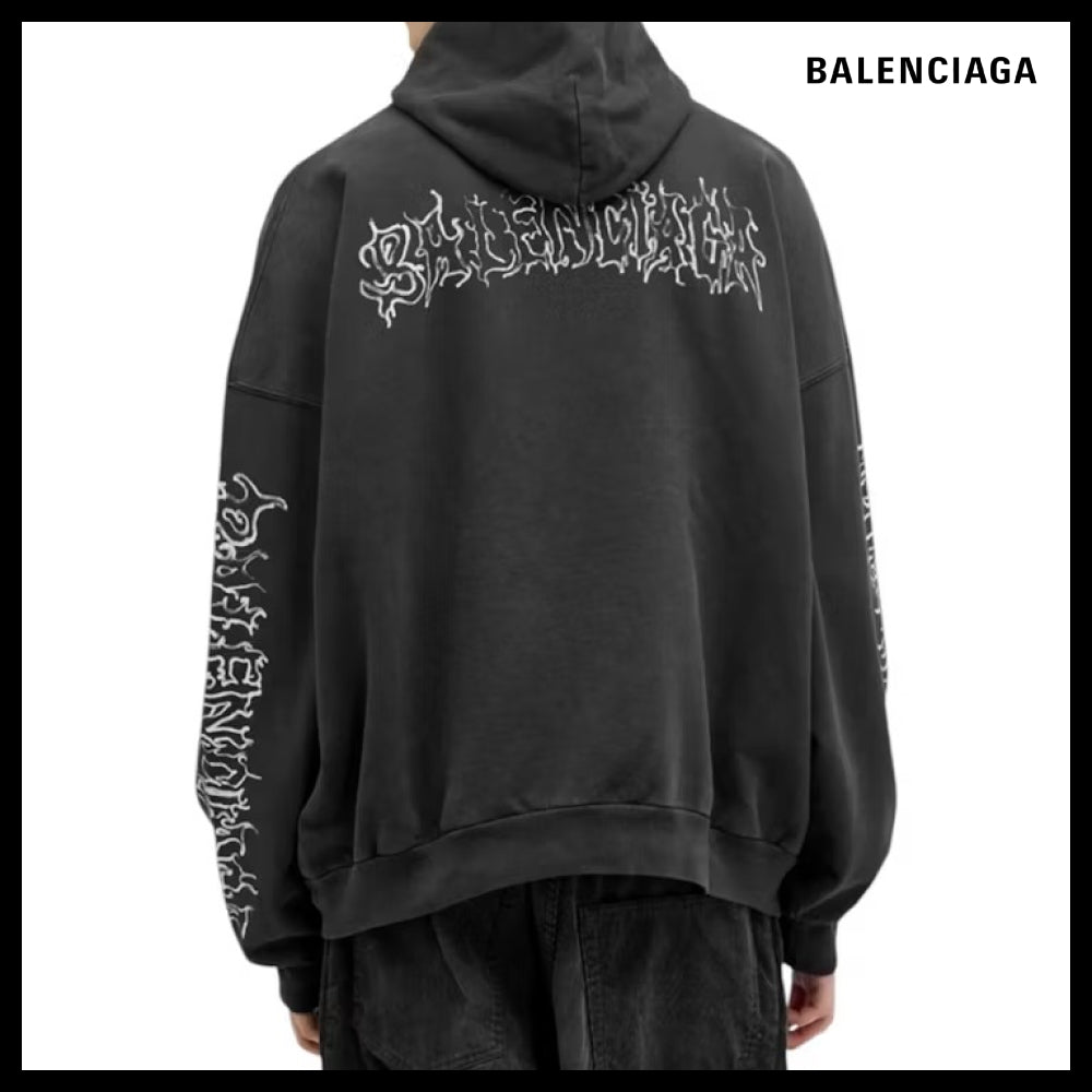 ★Balenciaga アウトレット セール ★Large Fit Hoodie FADED