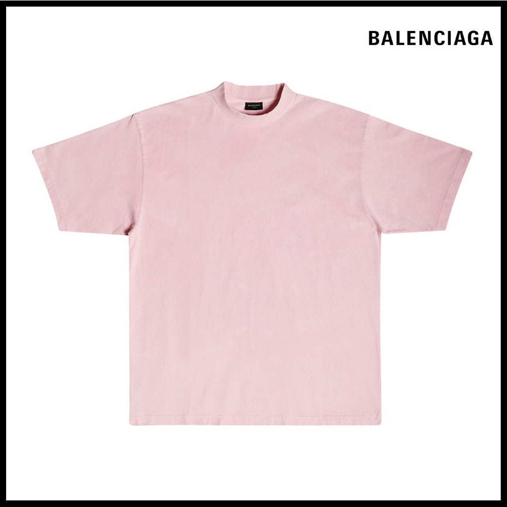 【BALENCIAGA】BB Paris Strass Medium Fit T-Shirt Pink