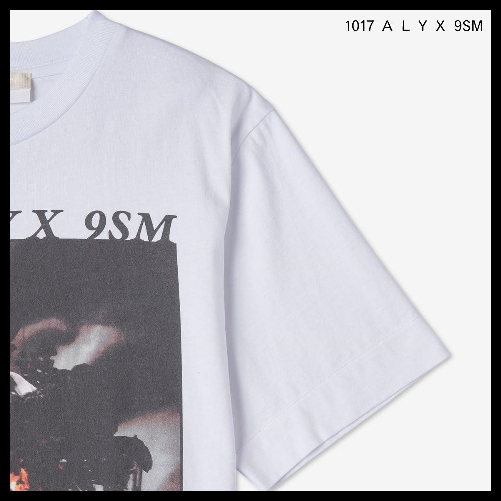 【ALYX】ロゴグラフィック プリント 半袖Tシャツ ホワイト