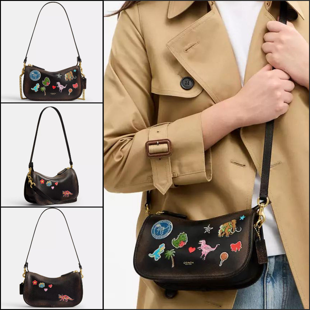 【Coach】Lexy Tenth Birthday Waverly Bag In Loved Leather