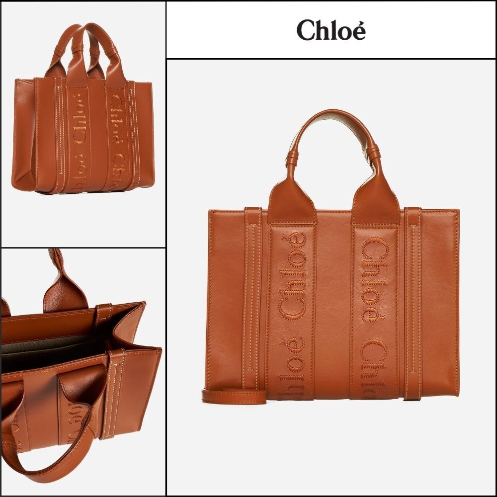 【Chloe】Woody Small Tote Bag Caramel