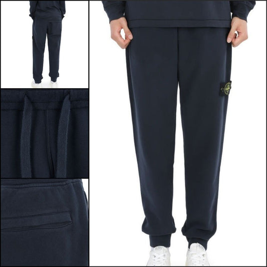 【STONE ISLAND】Wappen Patch Training Jogger Pants Navy